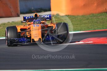 World © Octane Photographic Ltd. Formula 1 – Winter Test 2. McLaren MCL33 – Fernando Alonso. Circuit de Barcelona-Catalunya, Spain. Friday 9th March 2018.