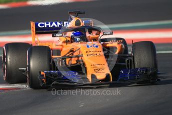 World © Octane Photographic Ltd. Formula 1 – Winter Test 2. McLaren MCL33 – Fernando Alonso. Circuit de Barcelona-Catalunya, Spain. Friday 9th March 2018.