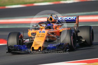 World © Octane Photographic Ltd. Formula 1 – Winter Test 2. McLaren MCL33 – Fernando Alonso. Circuit de Barcelona-Catalunya, Spain. Friday 9th March 2018.