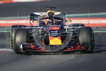 World © Octane Photographic Ltd. Formula 1 – Winter Test 2. Aston Martin Red Bull Racing TAG Heuer RB14 – Daniel Ricciardo. Circuit de Barcelona-Catalunya, Spain. Friday 9th March 2018.