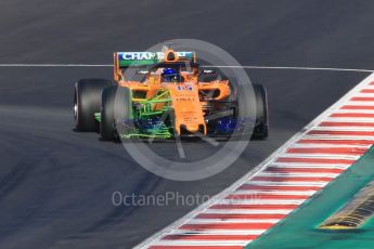 World © Octane Photographic Ltd. Formula 1 – Winter Test 2. McLaren MCL33 – Fernando Alonso. Circuit de Barcelona-Catalunya, Spain. Friday 9th March 2018.