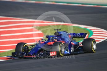 World © Octane Photographic Ltd. Formula 1 – Winter Test 2. Scuderia Toro Rosso STR13 – Brendon Hartley. Circuit de Barcelona-Catalunya, Spain. Friday 9th March 2018.