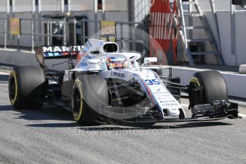 World © Octane Photographic Ltd. Formula 1 – Winter Test 2. Williams Martini Racing FW41 – Sergey Sirotkin. Circuit de Barcelona-Catalunya, Spain. Friday 9th March 2018.