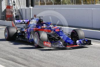 World © Octane Photographic Ltd. Formula 1 – Winter Test 2. Scuderia Toro Rosso STR13 – Brendon Hartley. Circuit de Barcelona-Catalunya, Spain. Friday 9th March 2018.