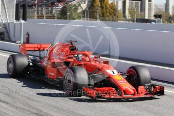 World © Octane Photographic Ltd. Formula 1 – Winter Test 2. Scuderia Ferrari SF71-H – Kimi Raikkonen. Circuit de Barcelona-Catalunya, Spain. Friday 9th March 2018.