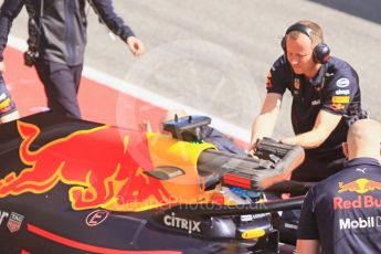 World © Octane Photographic Ltd. Formula 1 – Winter Test 2. Aston Martin Red Bull Racing TAG Heuer RB14 airbox cooling probe. Circuit de Barcelona-Catalunya, Spain. Friday 9th March 2018.