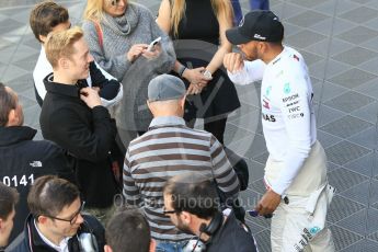 World © Octane Photographic Ltd. Formula 1 – Winter Test 2. Mercedes AMG Petronas Motorsport AMG F1 W09 EQ Power+ - Lewis Hamilton. Circuit de Barcelona-Catalunya, Spain. Friday 9th March 2018.