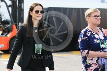 World © Octane Photographic Ltd. Formula 1 – Winter Test 2. Minttu Virtanen (Kimi Raikkonen's wife). Circuit de Barcelona-Catalunya, Spain. Friday 9th March 2018.