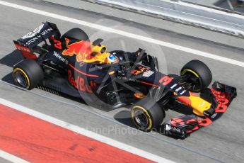 World © Octane Photographic Ltd. Formula 1 – Winter Test 2. Aston Martin Red Bull Racing TAG Heuer RB14 – Daniel Ricciardo. Circuit de Barcelona-Catalunya, Spain. Friday 9th March 2018.