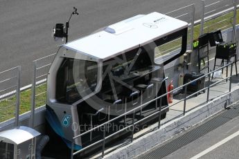 World © Octane Photographic Ltd. Formula 1 – Winter Test 2. Mercedes AMG Petronas Motorsport pit wall. Circuit de Barcelona-Catalunya, Spain. Friday 9th March 2018.