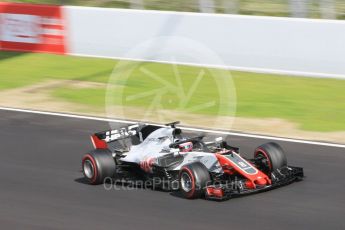 World © Octane Photographic Ltd. Formula 1 – Winter Test 2. Haas F1 Team VF-18 – Romain Grosjean. Circuit de Barcelona-Catalunya, Spain. Friday 9th March 2018.