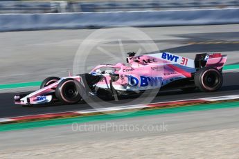 World © Octane Photographic Ltd. Formula 1 – Winter Test 2. Sahara Force India VJM11 - Esteban Ocon. Circuit de Barcelona-Catalunya, Spain. Friday 9th March 2018.