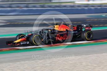 World © Octane Photographic Ltd. Formula 1 – Winter Test 2. Aston Martin Red Bull Racing TAG Heuer RB14 – Daniel Ricciardo. Circuit de Barcelona-Catalunya, Spain. Friday 9th March 2018.