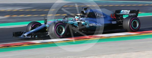 World © Octane Photographic Ltd. Formula 1 – Winter Test 2. Mercedes AMG Petronas Motorsport AMG F1 W09 EQ Power+ - Lewis Hamilton. Circuit de Barcelona-Catalunya, Spain. Friday 9th March 2018.