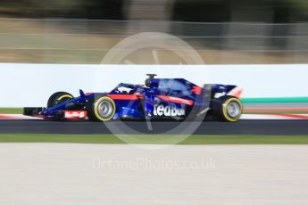 World © Octane Photographic Ltd. Formula 1 – Winter Test 2. Scuderia Toro Rosso STR13 – Brendon Hartley. Circuit de Barcelona-Catalunya, Spain. Friday 9th March 2018.