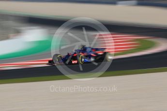 World © Octane Photographic Ltd. Formula 1 – Winter Test 2. Scuderia Toro Rosso STR13 – Brendon Hartley. Circuit de Barcelona-Catalunya, Spain. Friday 9th March 2018.