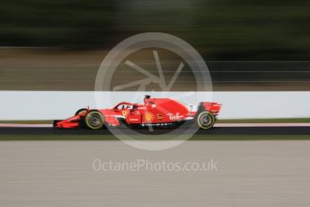 World © Octane Photographic Ltd. Formula 1 – Winter Test 2. Scuderia Ferrari SF71-H – Kimi Raikkonen. Circuit de Barcelona-Catalunya, Spain. Friday 9th March 2018.