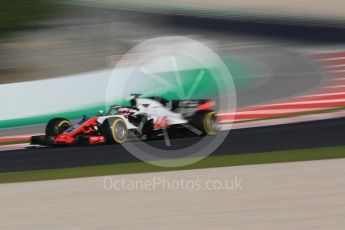 World © Octane Photographic Ltd. Formula 1 – Winter Test 2. Haas F1 Team VF-18 – Romain Grosjean. Circuit de Barcelona-Catalunya, Spain. Friday 9th March 2018.