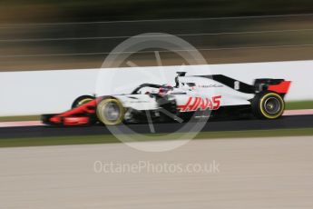 World © Octane Photographic Ltd. Formula 1 – Winter Test 2. Haas F1 Team VF-18 – Romain Grosjean. Circuit de Barcelona-Catalunya, Spain. Friday 9th March 2018.