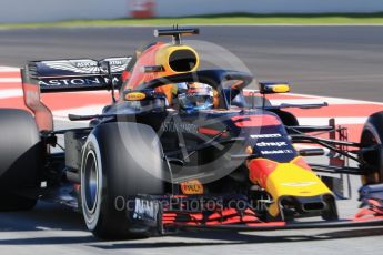 World © Octane Photographic Ltd. Formula 1 – Winter Test 2. Aston Martin Red Bull Racing TAG Heuer RB14 – Daniel Ricciardo. Circuit de Barcelona-Catalunya, Spain. Friday 9th March 2018.