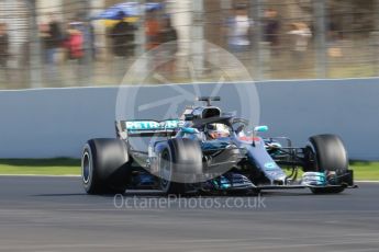 World © Octane Photographic Ltd. Formula 1 – Winter Test 2. Mercedes AMG Petronas Motorsport AMG F1 W09 EQ Power+ - Lewis Hamilton. Circuit de Barcelona-Catalunya, Spain. Friday 9th March 2018.
