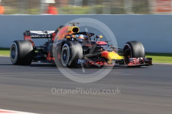 World © Octane Photographic Ltd. Formula 1 – Winter Test 2. Aston Martin Red Bull Racing TAG Heuer RB14 – Daniel Ricciardo. Circuit de Barcelona-Catalunya, Spain. Friday 9th March 2018.