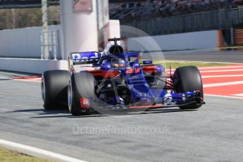 World © Octane Photographic Ltd. Formula 1 – Winter Test 2. Scuderia Toro Rosso STR13 – Brendon Hartley. Circuit de Barcelona-Catalunya, Spain. Friday 9th March 2018.