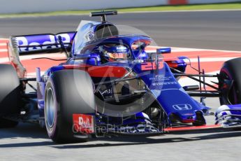 World © Octane Photographic Ltd. Formula 1 – Winter Test 2. Scuderia Toro Rosso STR13 – Brendon Hartley. Circuit de Barcelona-Catalunya, Spain. Friday 9th March 2018.