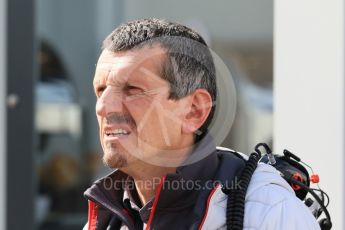 World © Octane Photographic Ltd. Formula 1 – Winter Test 2. Haas F1 Team, Team Princpal – Guenther Steiner. Circuit de Barcelona-Catalunya, Spain. Friday 9th March 2018.