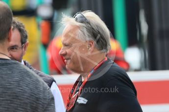 World © Octane Photographic Ltd. Formula 1 – Winter Test 2. Haas F1 Team, Team Owner – Gene Haas. Circuit de Barcelona-Catalunya, Spain. Friday 9th March 2018.