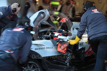 World © Octane Photographic Ltd. Formula 1 – Winter Test 2. Haas F1 Team VF-18 – Romain Grosjean. Circuit de Barcelona-Catalunya, Spain. Friday 9th March 2018.