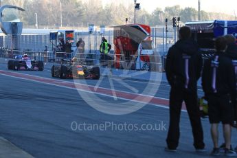 World © Octane Photographic Ltd. Formula 1 – Winter Test 2. Aston Martin Red Bull Racing TAG Heuer RB14 – Daniel Ricciardo. Circuit de Barcelona-Catalunya, Spain. Friday 9th March 2018.