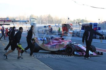 World © Octane Photographic Ltd. Formula 1 – Winter Test 2. Sahara Force India VJM11 Nikita Mazepin. Circuit de Barcelona-Catalunya, Spain. Friday 9th March 2018.