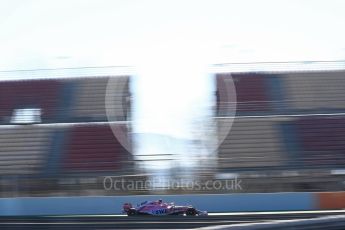 World © Octane Photographic Ltd. Formula 1 – Winter Test 2. Sahara Force India VJM11 - Esteban Ocon. Circuit de Barcelona-Catalunya, Spain. Friday 9th March 2018.