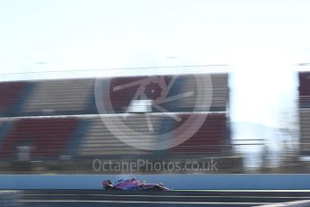 World © Octane Photographic Ltd. Formula 1 – Winter Test 2. Sahara Force India VJM11 - Esteban Ocon. Circuit de Barcelona-Catalunya, Spain. Friday 9th March 2018.