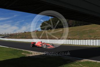 World © Octane Photographic Ltd. Formula 1 – Winter Test 2. Scuderia Ferrari SF71-H – Kimi Raikkonen. Circuit de Barcelona-Catalunya, Spain. Friday 9th March 2018.