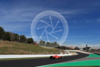 World © Octane Photographic Ltd. Formula 1 – Winter Test 2. Scuderia Ferrari SF71-H – Kimi Raikkonen. Circuit de Barcelona-Catalunya, Spain. Friday 9th March 2018.