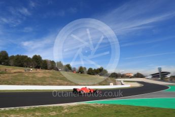 World © Octane Photographic Ltd. Formula 1 – Winter Test 2. Scuderia Ferrari SF71-H – Kimi Raikkonen. Circuit de Barcelona-Catalunya, Spain. Friday 9th March 2018.