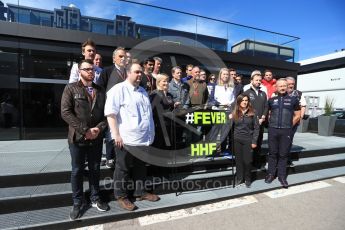 World © Octane Photographic Ltd. Formula 1 – Winter Test 2. The #F1 paddock family tribute to Henry Hope-Frost #HHF #fever Circuit de Barcelona-Catalunya, Spain. Friday 9th March 2018.
