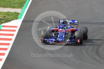 World © Octane Photographic Ltd. Formula 1 – Winter Test 2. Scuderia Toro Rosso STR13 – Brendon Hartley. Circuit de Barcelona-Catalunya, Spain. Friday 9th March 2018.