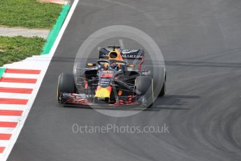 World © Octane Photographic Ltd. Formula 1 – Winter Test 2. Aston Martin Red Bull Racing TAG Heuer RB14 – Daniel Ricciardo. Circuit de Barcelona-Catalunya, Spain. Friday 9th March 2018.