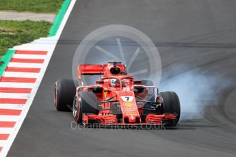 World © Octane Photographic Ltd. Formula 1 – Winter Test 2. Scuderia Ferrari SF71-H – Kimi Raikkonen. Circuit de Barcelona-Catalunya, Spain. Friday 9th March 2018.