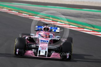 World © Octane Photographic Ltd. Formula 1 – Winter Test 2. Sahara Force India VJM11 - Esteban Ocon. Circuit de Barcelona-Catalunya, Spain. Friday 9th March 2018.