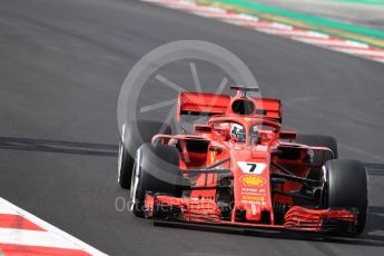 World © Octane Photographic Ltd. Formula 1 – Winter Test 2. Scuderia Ferrari SF71-H – Kimi Raikkonen. Circuit de Barcelona-Catalunya, Spain. Friday 9th March 2018.