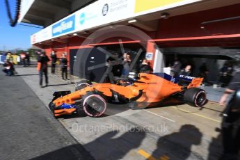 World © Octane Photographic Ltd. Formula 1 – Winter Test 2. McLaren MCL33 – Fernando Alonso. Circuit de Barcelona-Catalunya, Spain. Friday 9th March 2018.