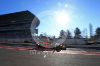 World © Octane Photographic Ltd. Formula 1 – Winter Test 2. Aston Martin Red Bull Racing TAG Heuer RB14 – Daniel Ricciardo. Circuit de Barcelona-Catalunya, Spain. Friday 9th March 2018.