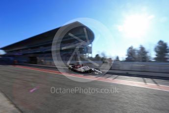 World © Octane Photographic Ltd. Formula 1 – Winter Test 2. Alfa Romeo Sauber F1 Team C37 – Charles Leclerc. Circuit de Barcelona-Catalunya, Spain. Friday 9th March 2018.