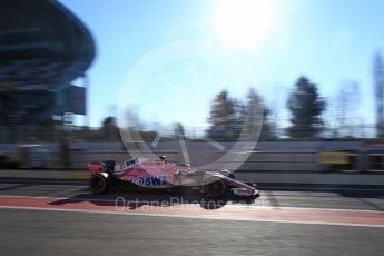 World © Octane Photographic Ltd. Formula 1 – Winter Test 2. Sahara Force India VJM11 - Esteban Ocon. Circuit de Barcelona-Catalunya, Spain. Friday 9th March 2018.