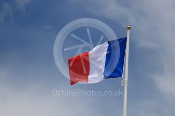 World © Octane Photographic Ltd. Formula 1 – French GP - Paddock. French Flag. Circuit Paul Ricard, Le Castellet, France. Sunday 24th June 2018.