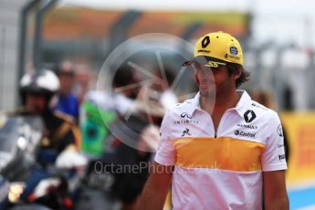 World © Octane Photographic Ltd. Formula 1 – French GP - Drivers Parade. Renault Sport F1 Team RS18 – Carlos Sainz. Circuit Paul Ricard, Le Castellet, France. Sunday 24th June 2018.